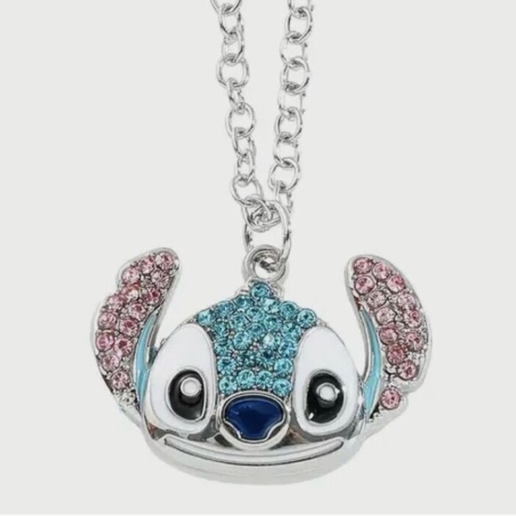 NWOT Disney Stitch rhinestone Pendant Necklace - Picture 2 of 3